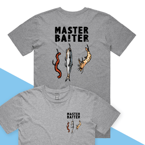 Fishing the master baiter funny fisherman mens t-shirt