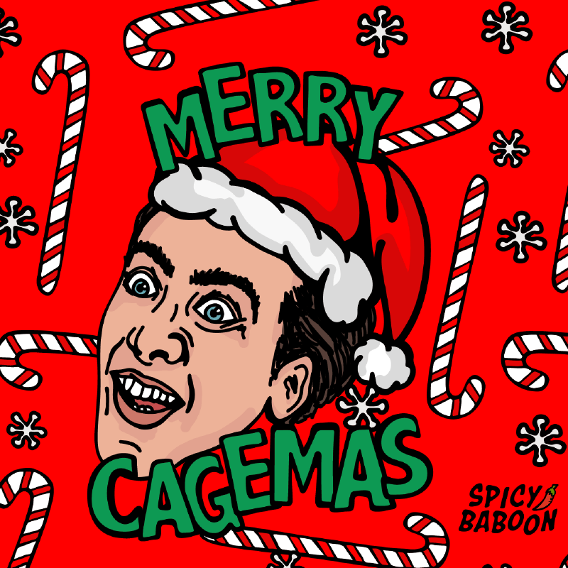 Merry Cagemas Saint Nicholas 🤪🎅 - Stubby Holder