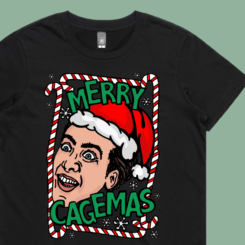 Merry Cagemas Saint Nicholas 🤪🎅 - Women's T Shirt