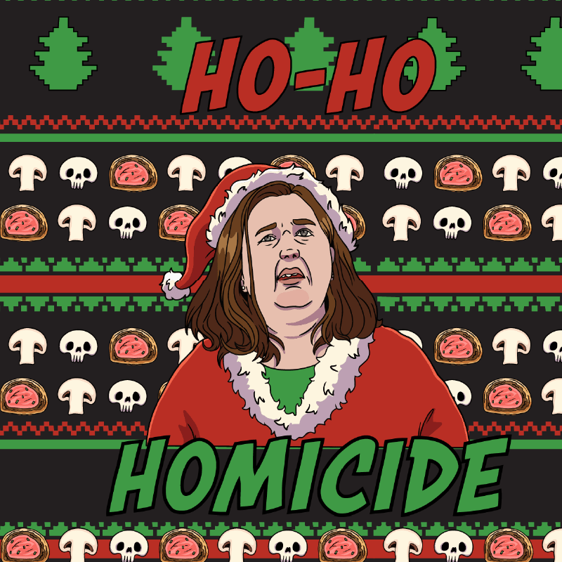 Merry Mushroom Lady 🍄‍🟫🎄 - Stubby Holder