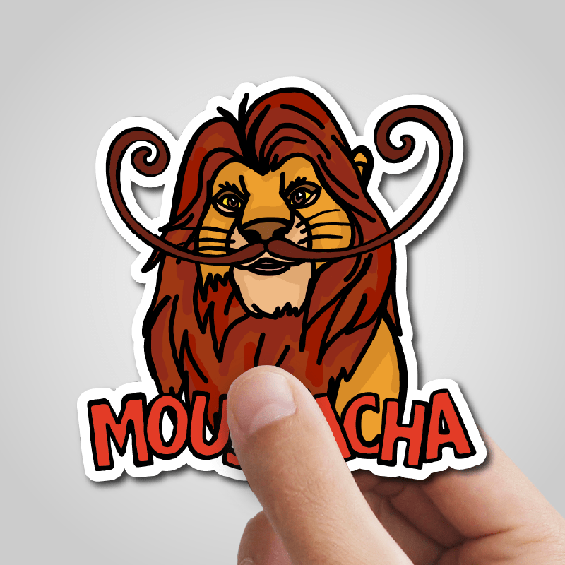 Moustacha 🦁👨 - Sticker