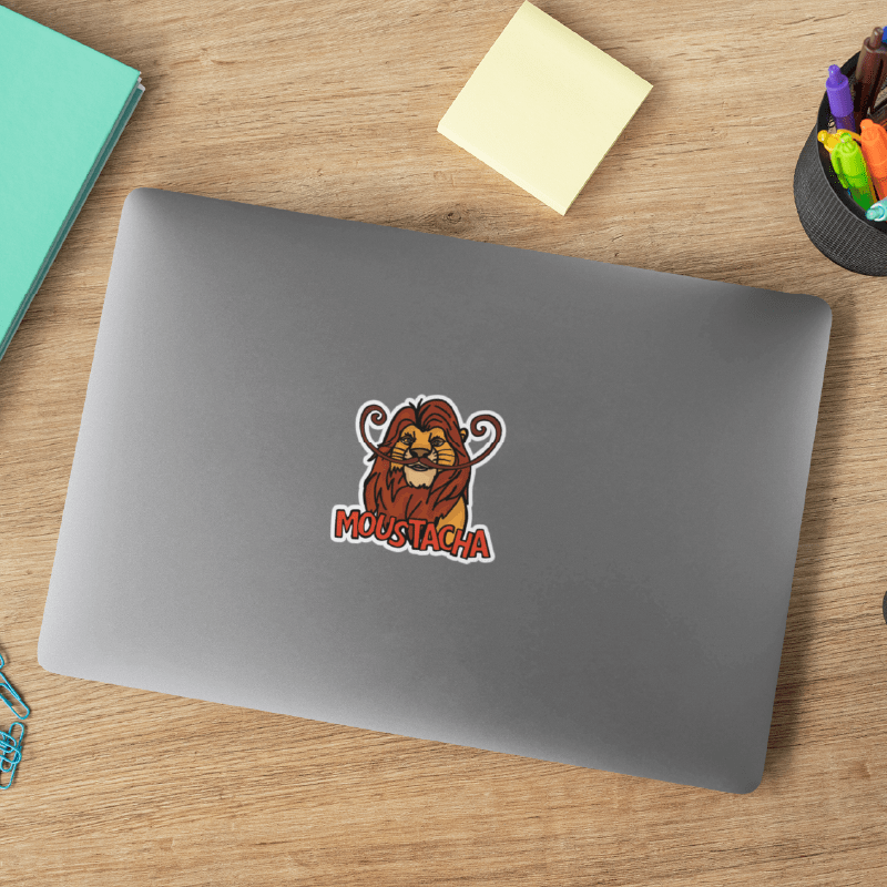 Moustacha 🦁👨 - Sticker