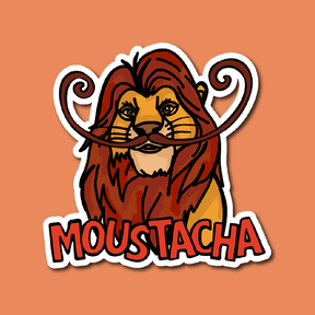 Moustacha 🦁👨 - Sticker