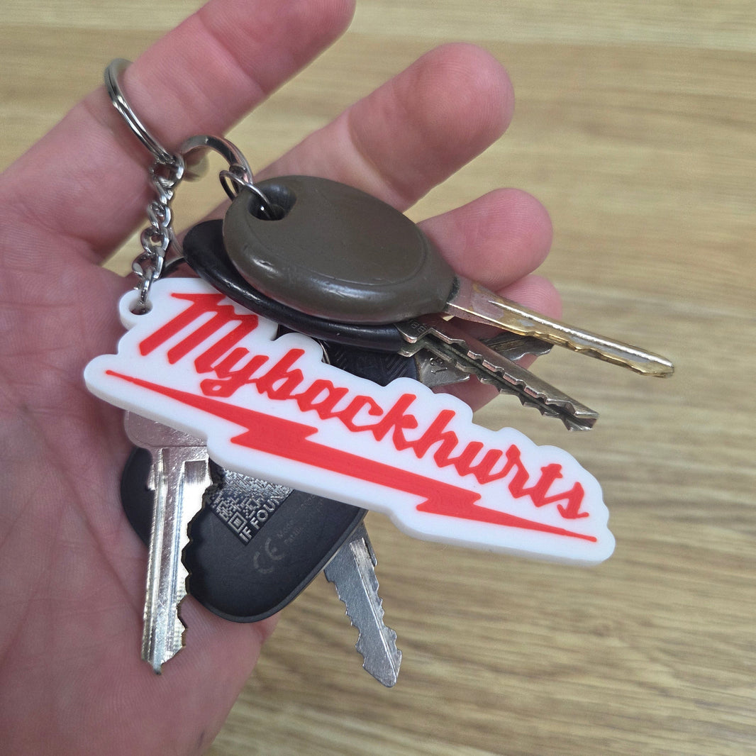 My Back Hurts - Keychain 🧰🔑