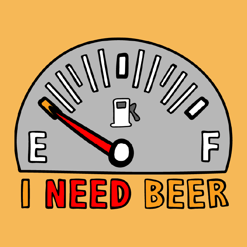 Need Beer 🍺⛽ – Men's T Shirt