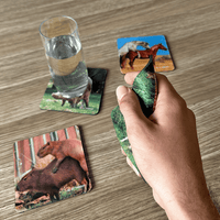 Neoprene-Base + Soft Surface Animals Humping (4-Pack) - Coaster Set  🐎🐖