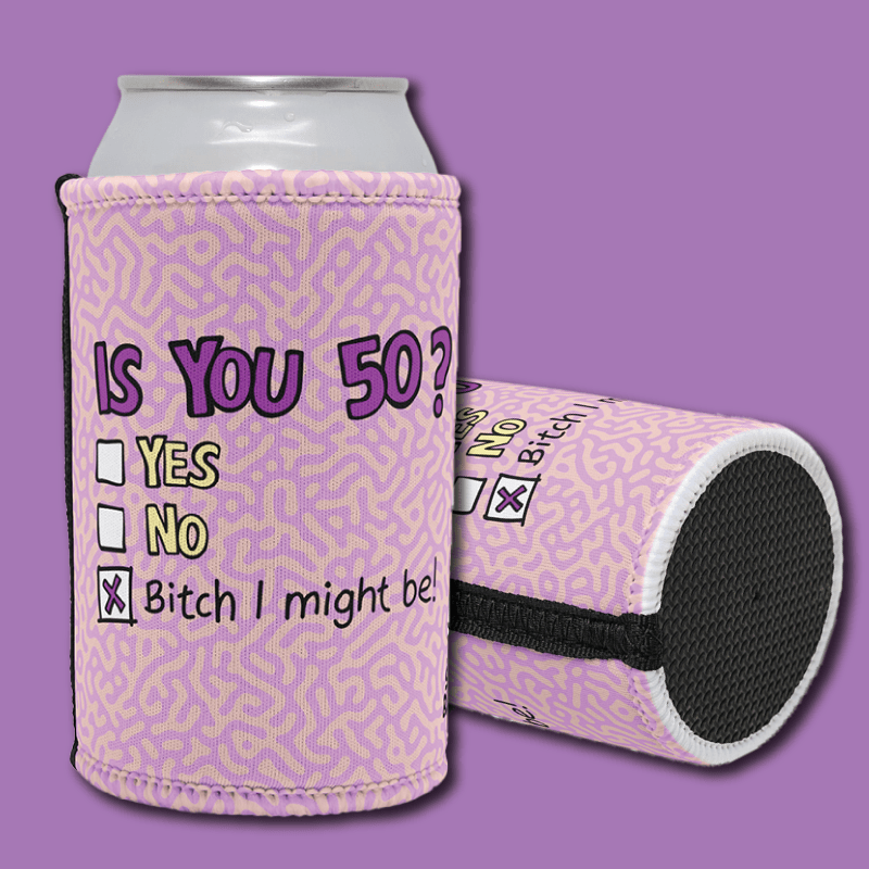 Nifty Fifty You can't ask that! 🕰️🧓 – Stubby Holder