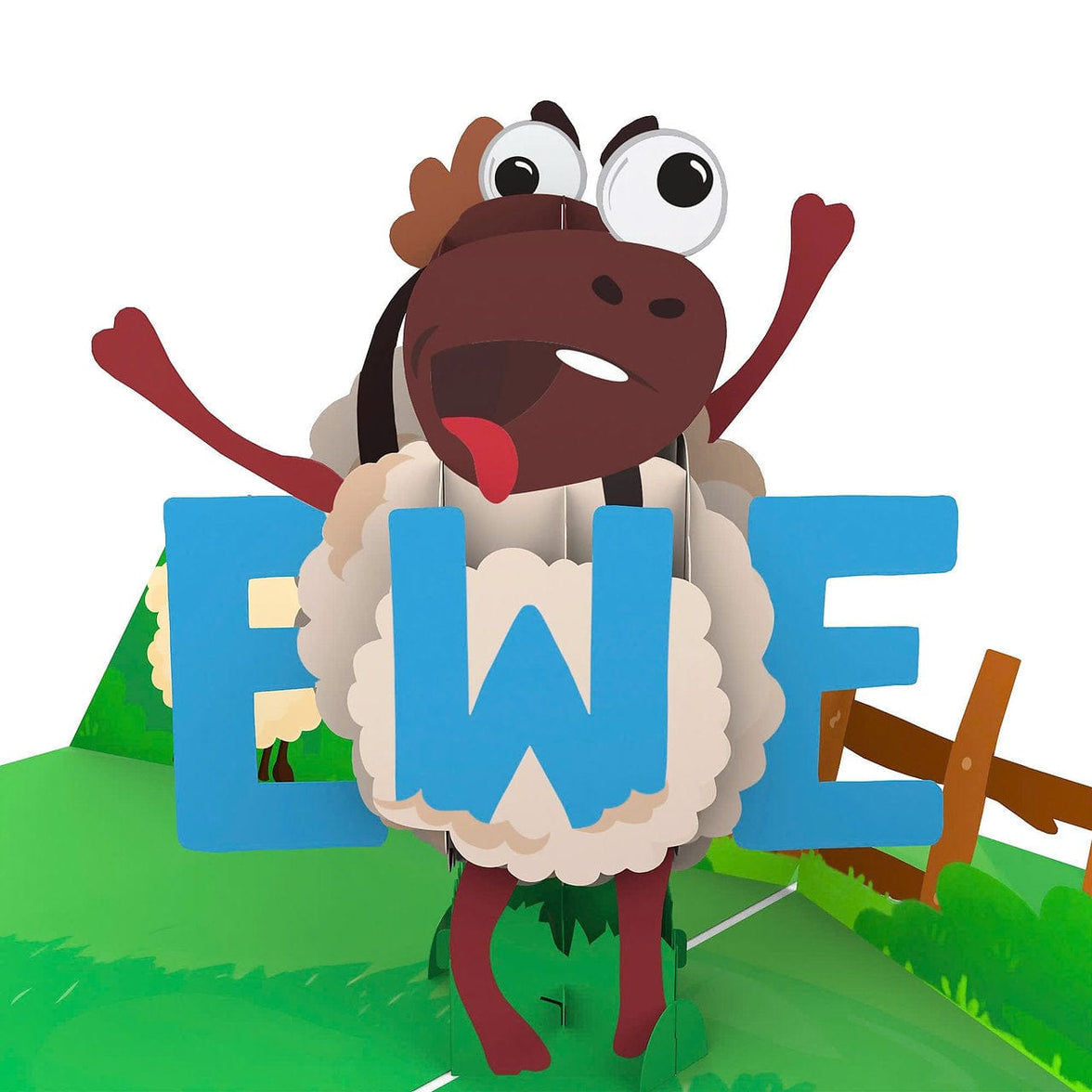 No One Like Ewe 🐑💅 - 3D Inappropriate Greeting Card