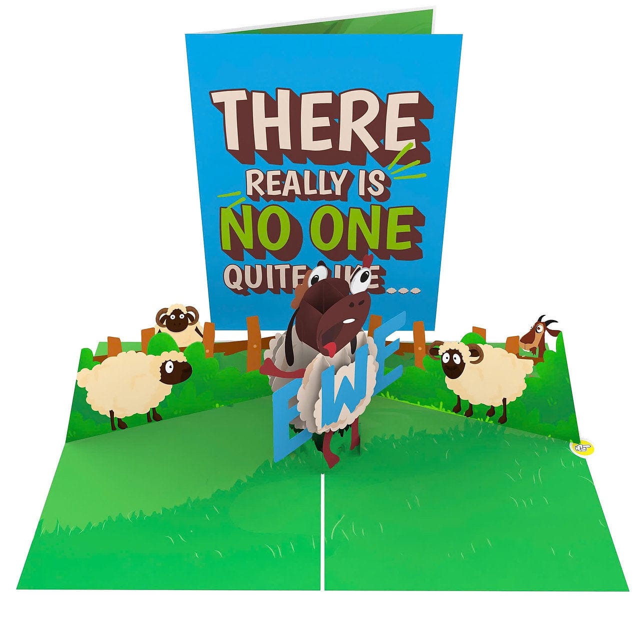No One Like Ewe 🐑💅 - 3D Inappropriate Greeting Card