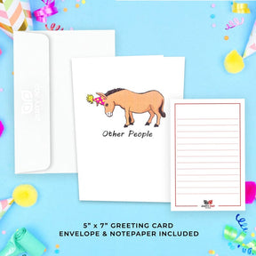 Not Like The Others 🐴🦄- 3D Inappropriate Greeting Card