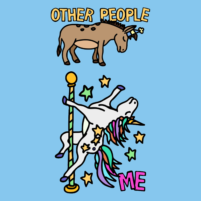 Not Like The Others  🐴🦄 – Men's T Shirt