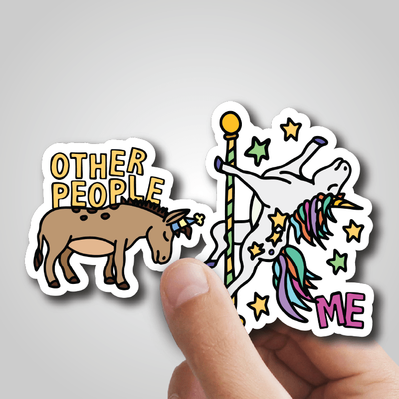 Others Sticker Not Like The Others 🐴🦄 – Sticker
