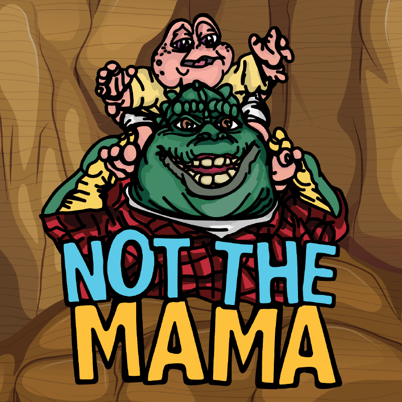 Not The Mama 🦕🍳 - Stubby Holder
