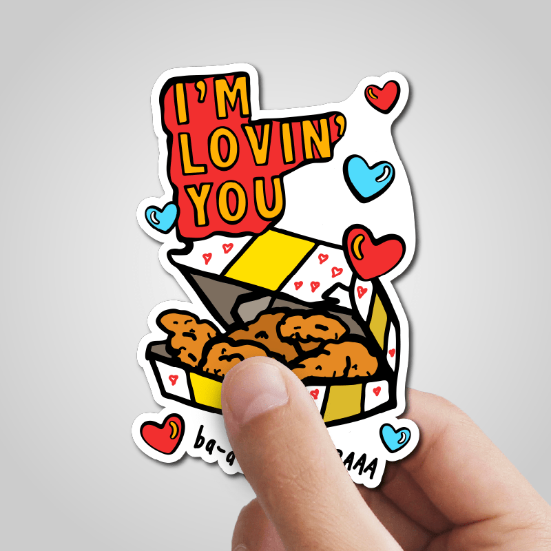 Nugget Love 🍗💞 – Sticker
