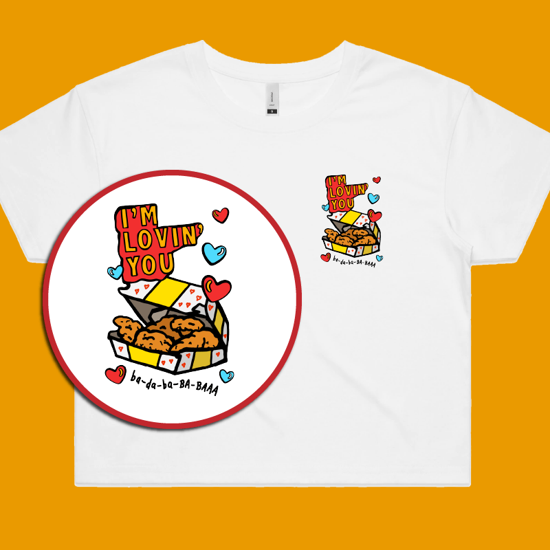Nugget Love 🍗💞 – Women's Crop Top
