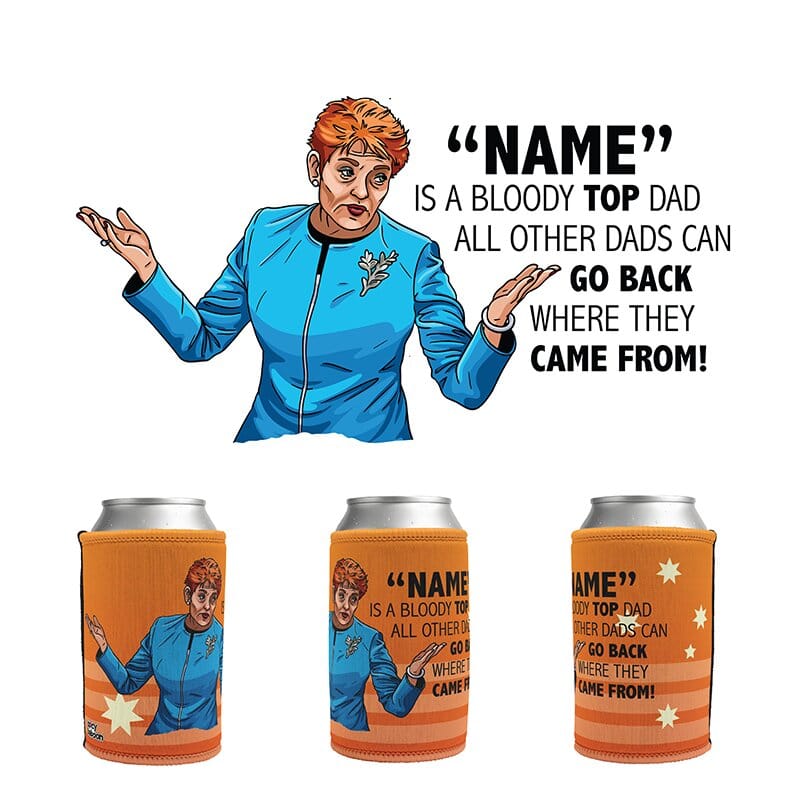 Pauline Approves Your Dad 👩‍🦰 - Personalised Stubby Holder
