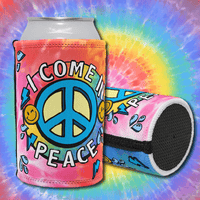 Peace & I Come In Peace ☮️ – Stubby Holder (Pair)