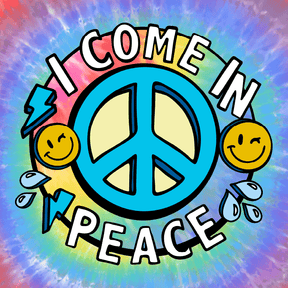 Peace & I Come In Peace ☮️ – Stubby Holder (Pair)