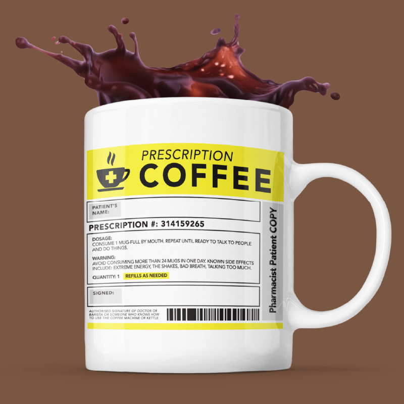 Prescription Coffee ☕🖊️ – Coffee Mug