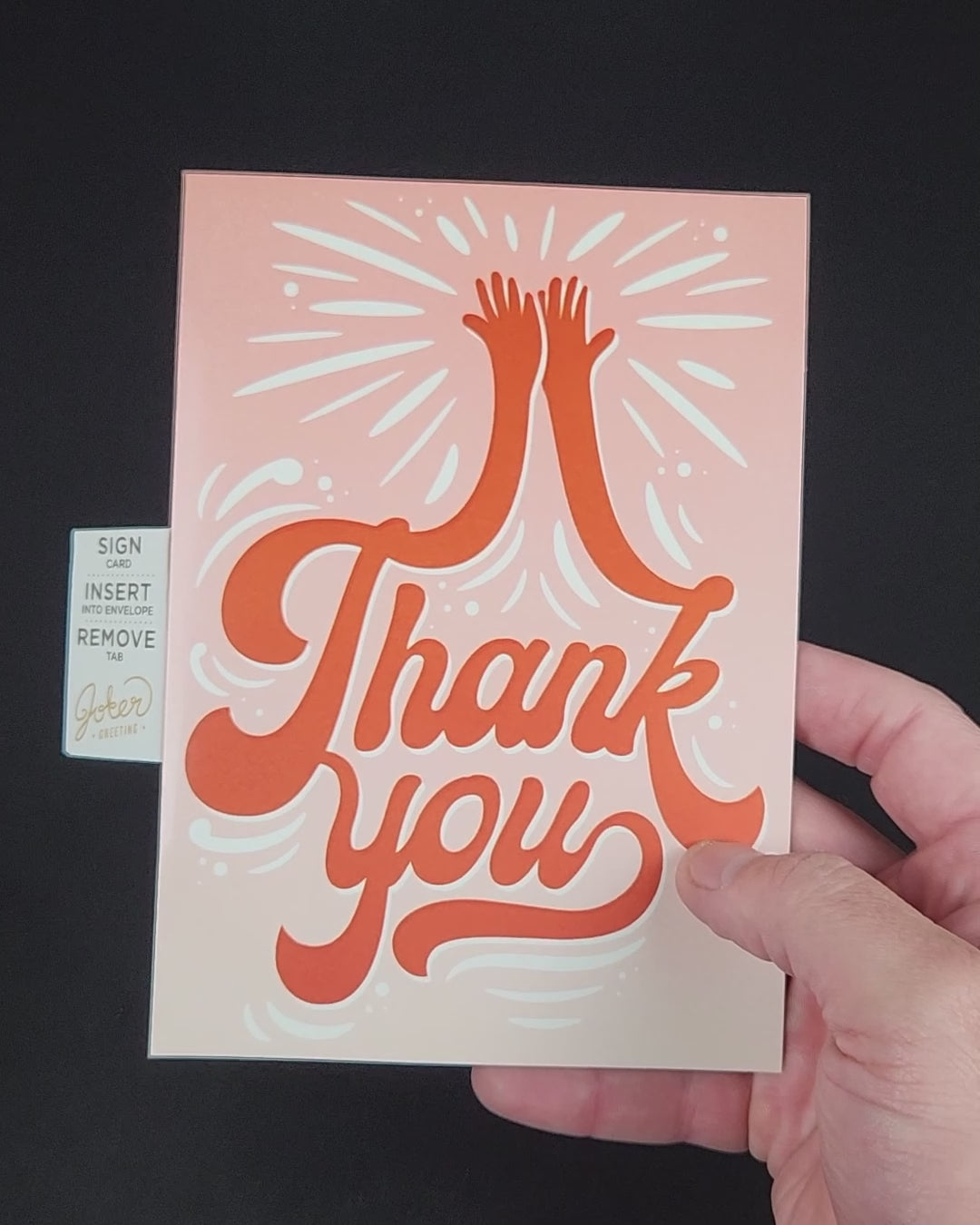 Endless High-Pitched Thank You 🍦🔊 - Joker Greeting Prank Card (Glitter + Sound)