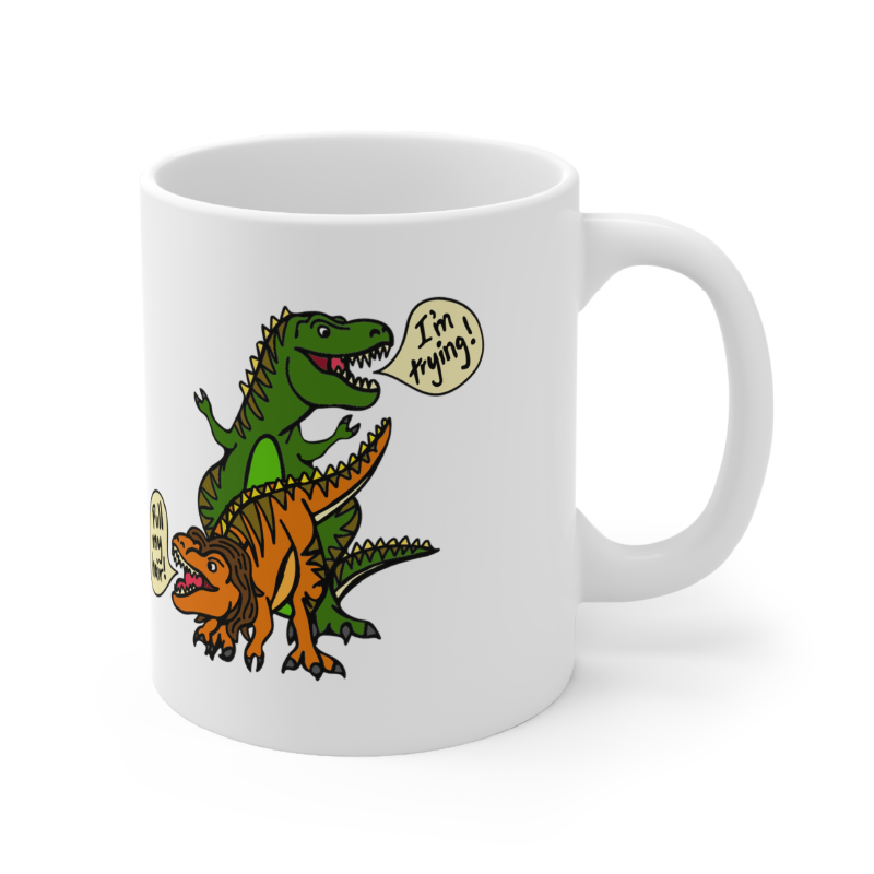 Pull My Hair 🦖🦕 – Coffee Mug