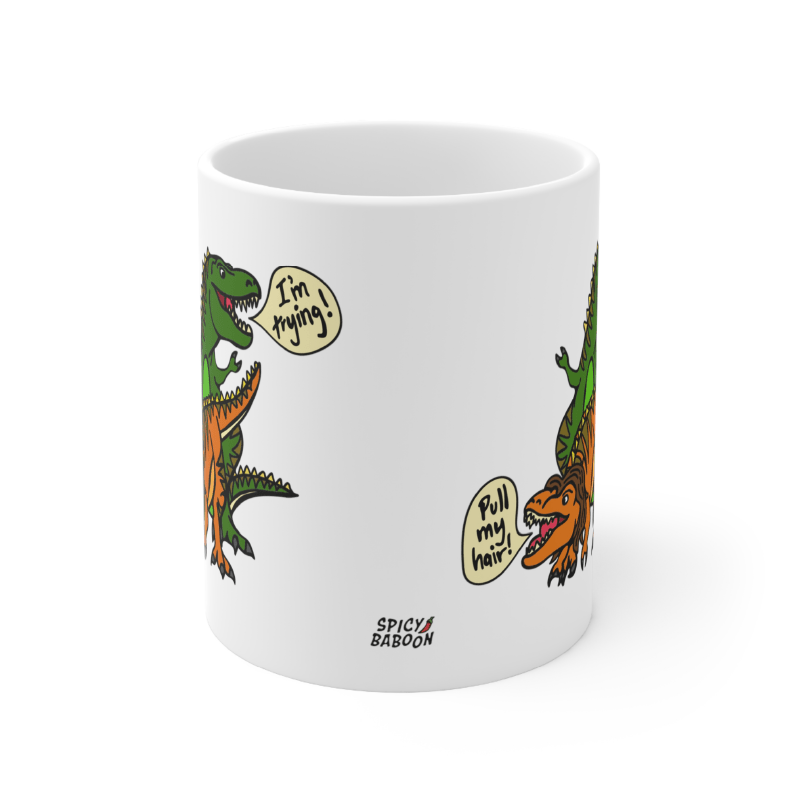 Pull My Hair 🦖🦕 – Coffee Mug