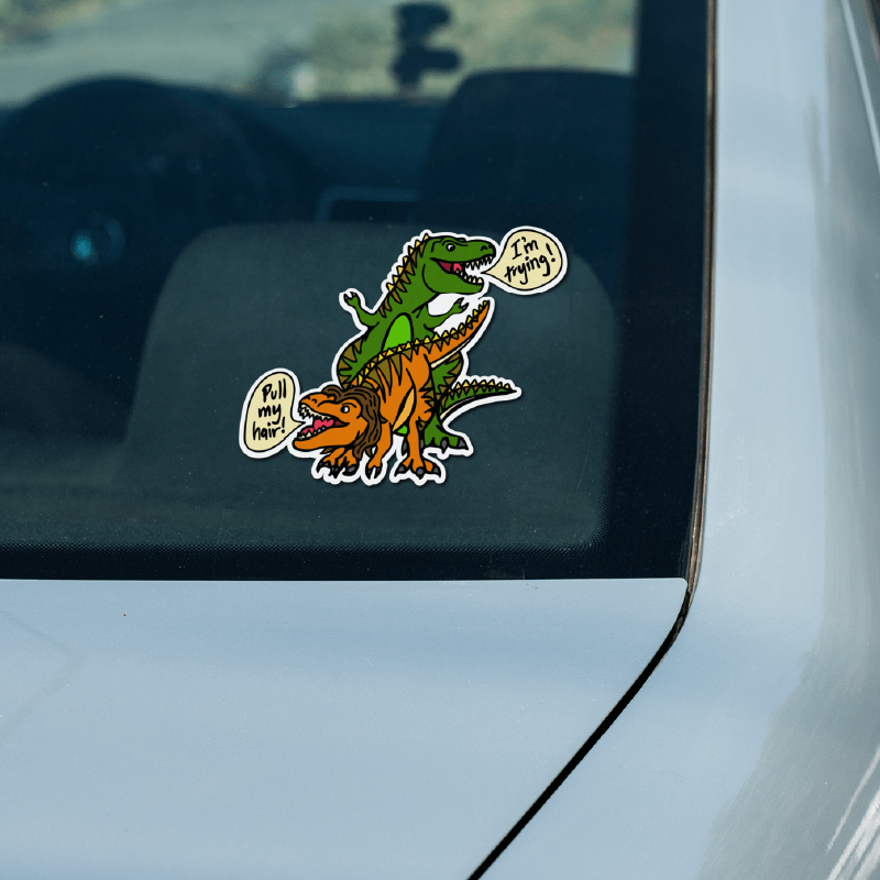 Pull My Hair 🦖🦕 – Sticker