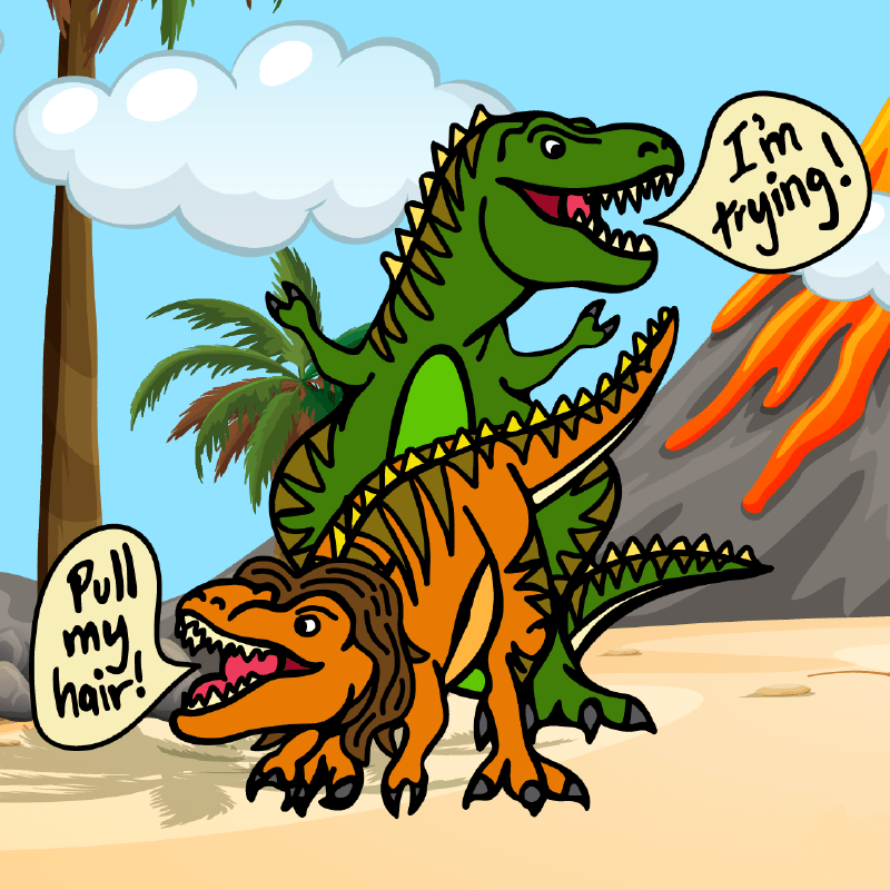 Pull My Hair 🦖🦕 – Stubby Holder