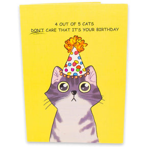 Purrfect Birthday 😺🎉- 3D Inappropriate Greeting Card