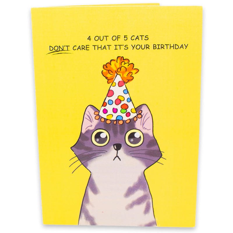 Purrfect Birthday 😺🎉- 3D Inappropriate Greeting Card