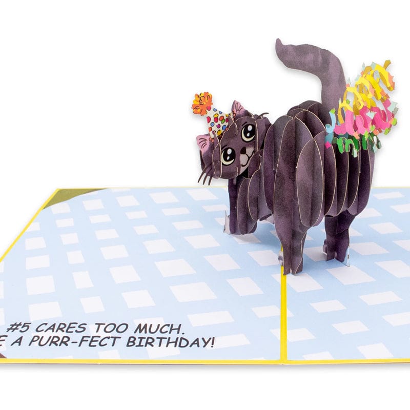 Purrfect Birthday 😺🎉- 3D Inappropriate Greeting Card