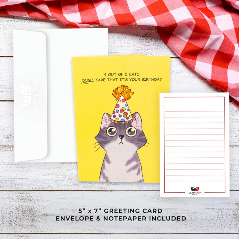 Purrfect Birthday 😺🎉- 3D Inappropriate Greeting Card