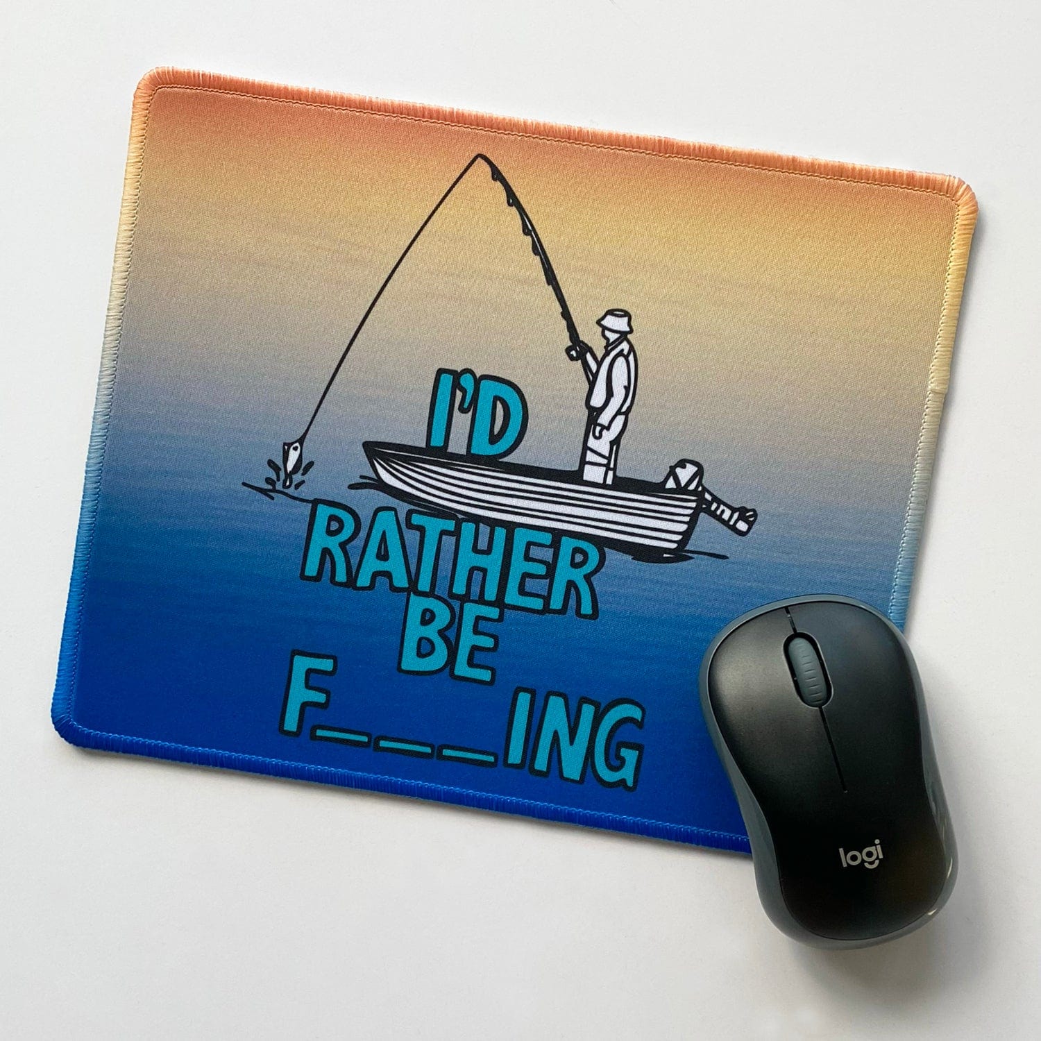 Rather Be Fishing 🐟🍆 - Mouse Pad