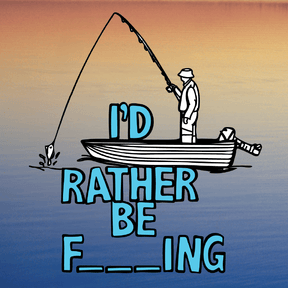 Rather Be Fishing 🐟🍆 - Stubby Holder