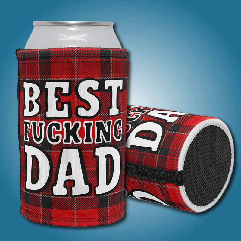 Red Best Dad 🧔 - Stubby Holder