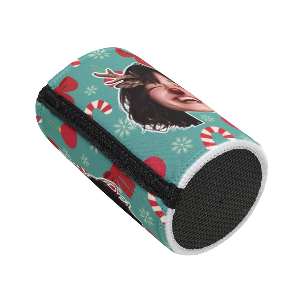 Reindeer Yourself Face Cutout 🦌🎄- Personalised Stubby Holder