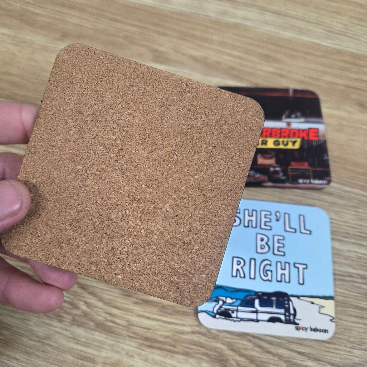 RevHead Set (4-Pack) - Coaster Set 🔧🍻