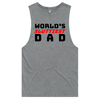 S / Ash / Large Front Design Baddie Daddy 👴💋 – Tank