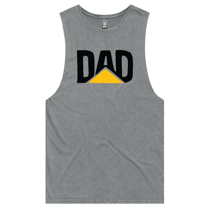 S / Ash / Large Front Design CAT Dad 🚧🏗 - Tank