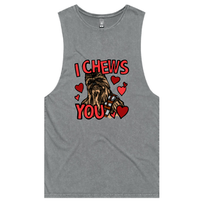 S / Ash / Large Front Design Chewie Love 💈🌹 – Tank