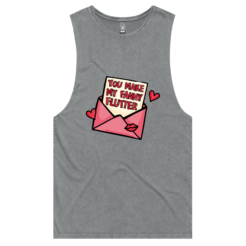 S / Ash / Large Front Design Fanny Flutter 🦋 – Tank