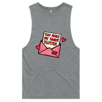 S / Ash / Large Front Design Fanny Flutter 🦋 – Tank