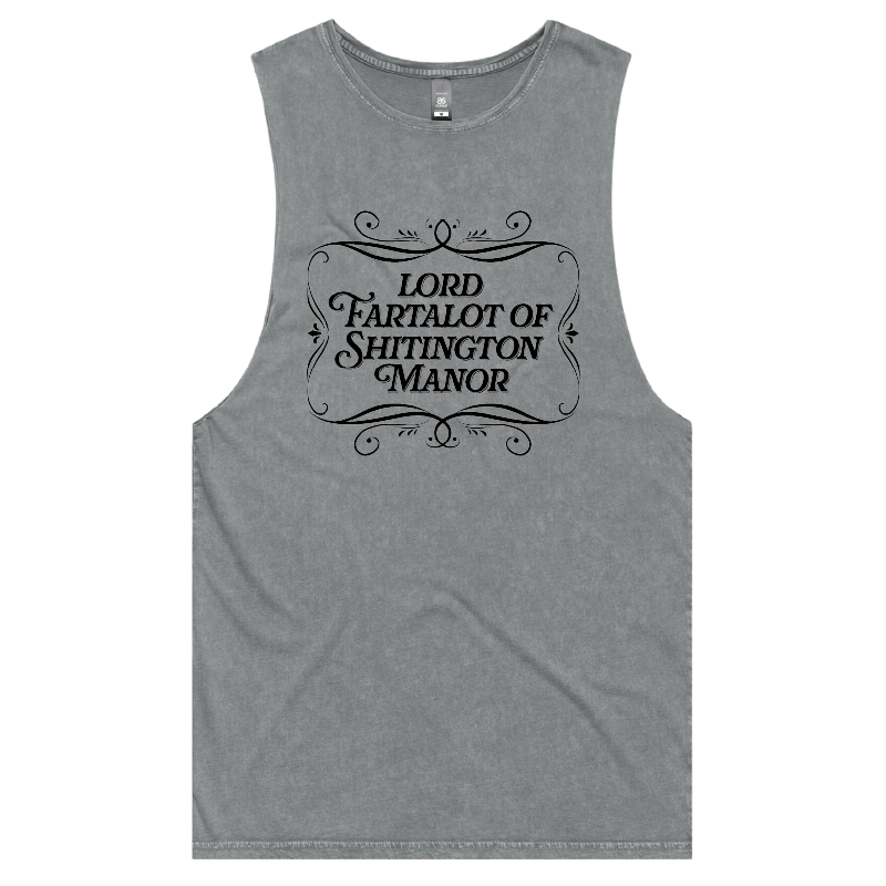 S / Ash / Large Front Design Lord Fartalot 👑💨 – Tank