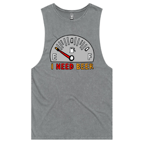 S / Ash / Large Front Design Need Beer 🍺⛽ – Tank