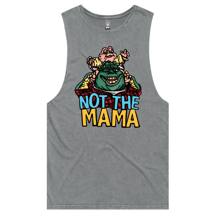 S / Ash / Large Front Design Not The Mama 🦕🍳 - Tank