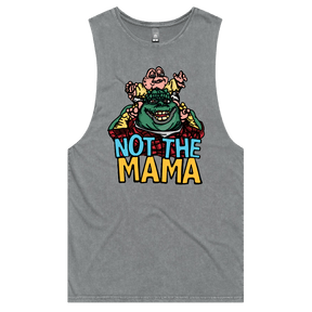 S / Ash / Large Front Design Not The Mama 🦕🍳 - Tank