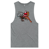 S / Ash / Large Front Design Prawndolph 🦐🦌 - Tank