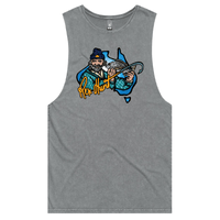 S / Ash / Large Front Design Rex Hunt Fishing 🎣🛥️ - Tank