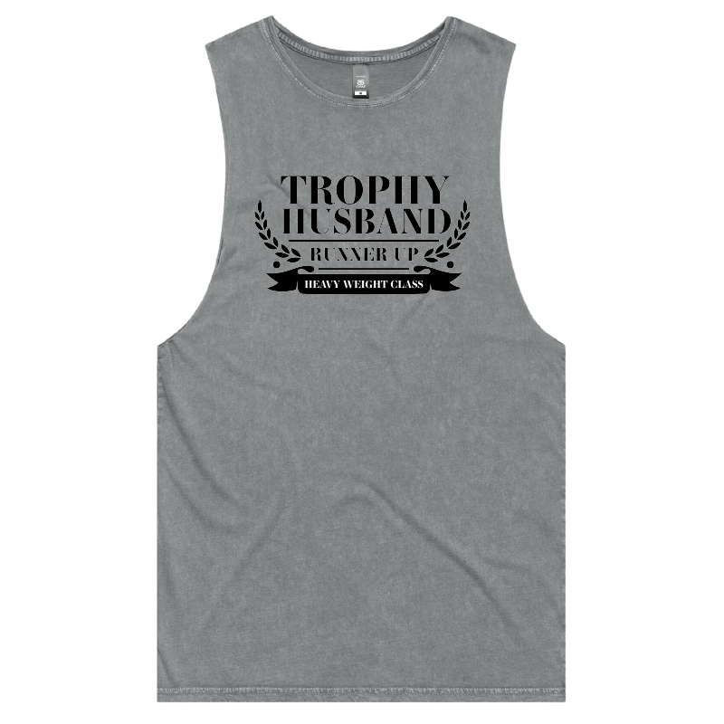 S / Ash / Large Front Design Runner Up Husband 👨🥈 – Tank