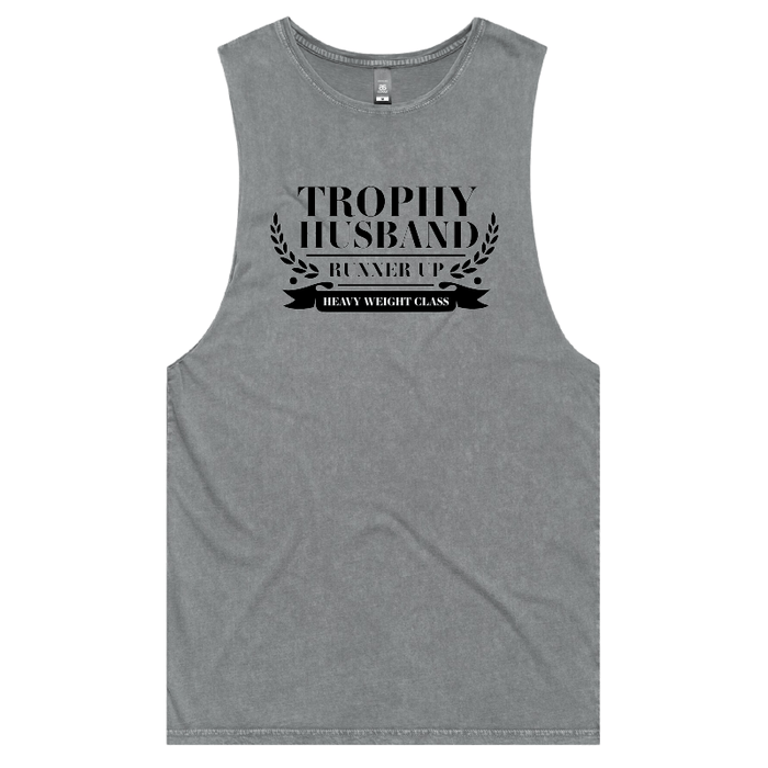 S / Ash / Large Front Design Runner Up Husband 👨🥈 – Tank